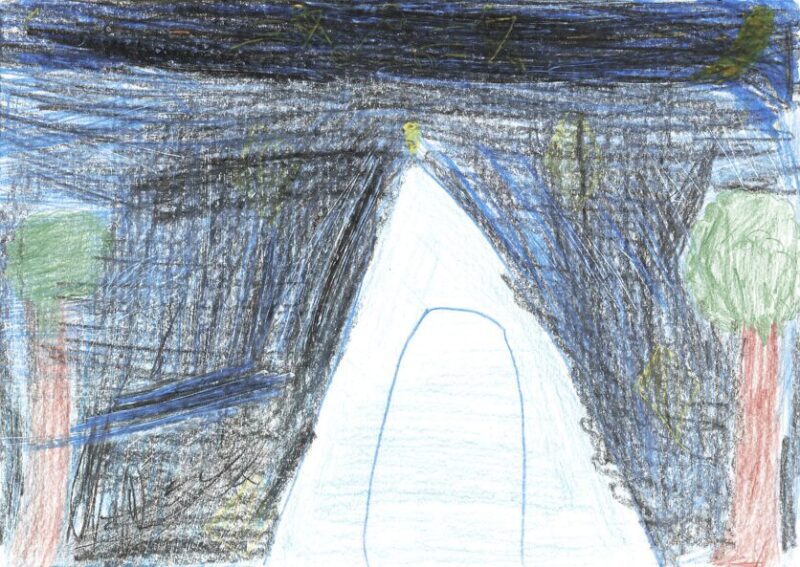 きれいな夜空でキャンプ